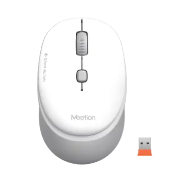 Maus pa kabllo Meetion R571-01 2.4G Wireless Office Mouse White / 2.4G / USB / 1600 DPI / e Bardhë dhe Gri