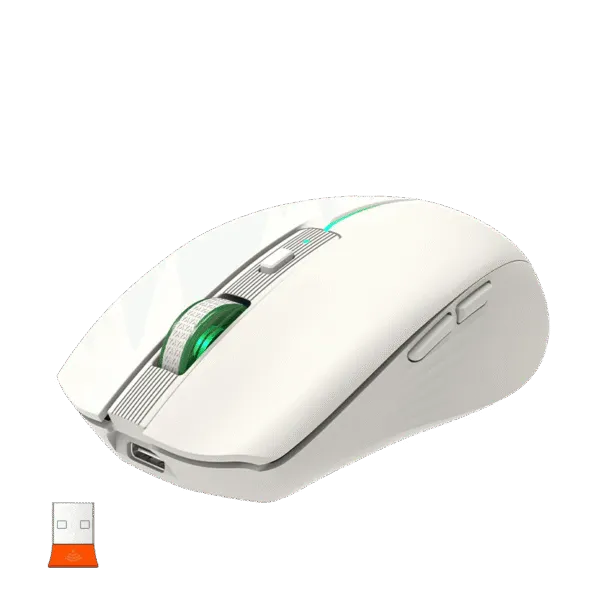 Maus pa Kabllo Meetion BTM002-02 Khaki Dual Mode / 2.4G / Bluetooth / USB Type-C / e krem - 5