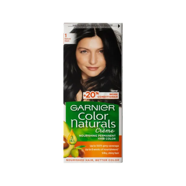 Ngjyrë për flokët – Garnier Color Naturals 1 – Natural Black - 1