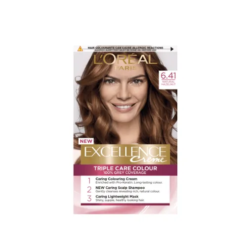 Ngjyrë e flokëve-L’Oréal Excellence 6.41 Hazelnut - 1