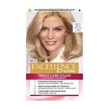 Ngjyrë flokësh-L’Oréal Excellence 9.1 Blond Très Clair (Very Light Blonde)