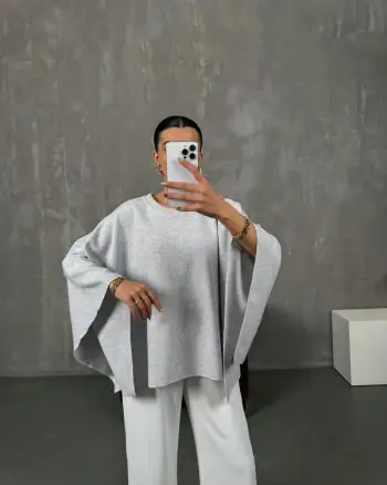 Bluzë gri – Grey blouse
