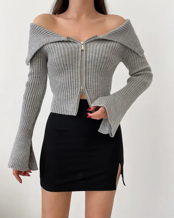 Bluzë gri – Grey blouse - 1