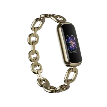 Matës aktiviteti FitBit Luxe Special Edition Gorjana me rrip Juwellery, artë/bozhure