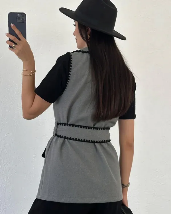 Bluzë gri – Grey blouse - 2