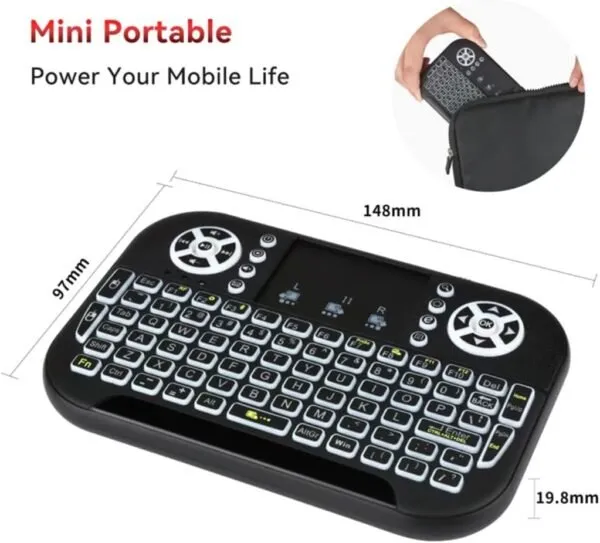Air Mini Tastier Bluetooth + Wifi 2,4GHz RGB - 3