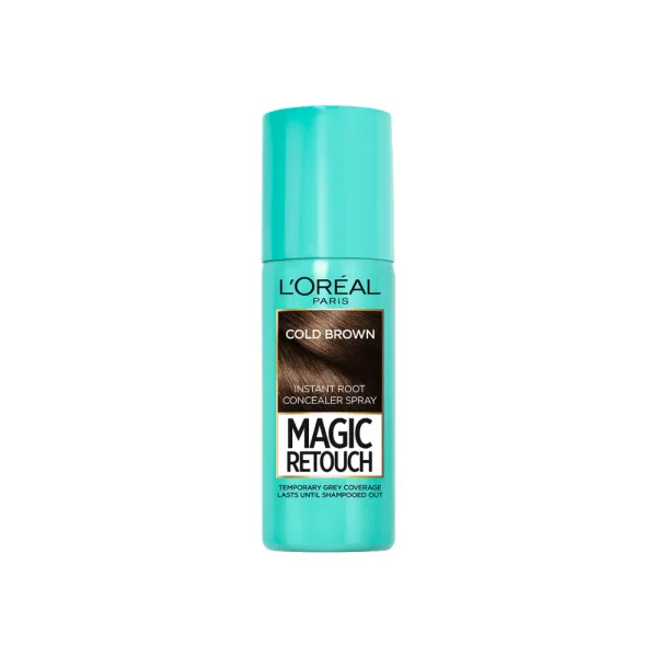 Sprej me ngjyrë për flokë-Retouch Magic 7 Cold Brown - 1