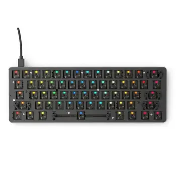 Tastierë Gaming Barebone Glorious RGB GMMK Compact with Switch and Caps Mechanical