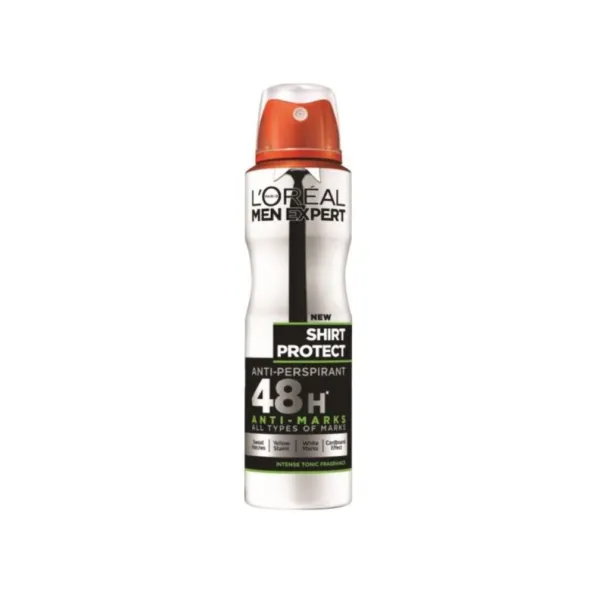 Deodorant-LOREAL MEN EXPERT DEO SPRAY SHIRT PROTECT 150ML - 1