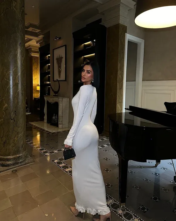Fustan i bardhë -long sheath dress - 3