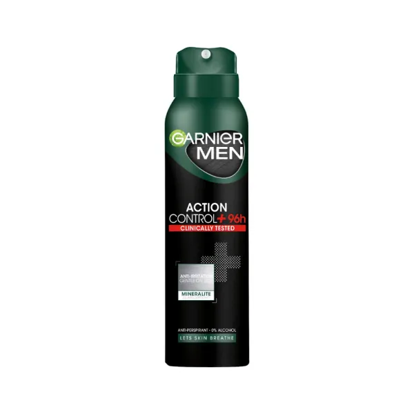 GARNIER DEODORANT MEN SPRAY ACTION CONTROL 96H 150ML - 1
