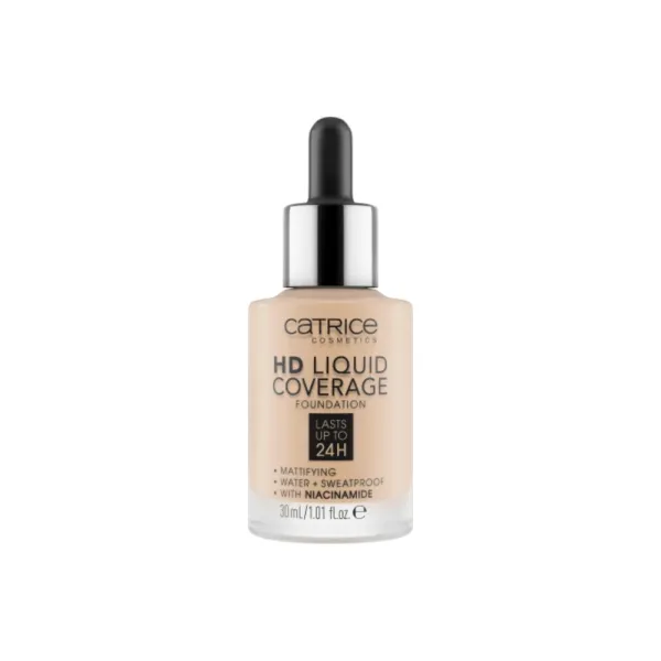 Catrice HD Liquid Coverage Foundation 010 – Light Beige - 1