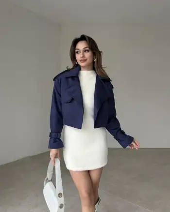 Jakne blu-Dark blue short coat