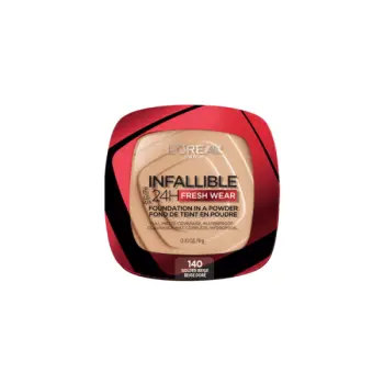 Fondatinë-L’Oréal Paris Infallible 24H Fresh Wear Foundation në Puder – Hija 140 Golden Beige