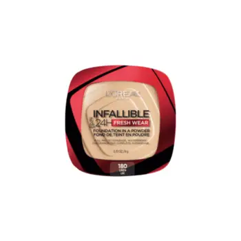 Fondatinë-L’Oréal Paris Infallible 24H Fresh Wear Foundation në Puder – Hija 180 Rose Sand