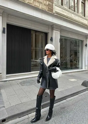 Jakne e zez-Leather coat