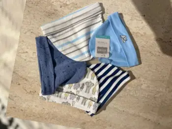 Set kapele për bebe 5 copë – Blu