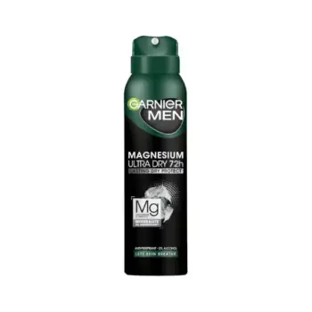Deodorant- GARNIER DEODORANT MEN SPRAY MAGNESIUM ULTRA DRY 150 ML