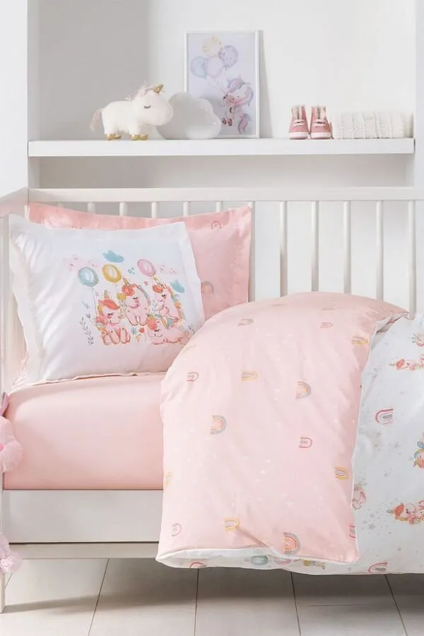 Komplet shtrati për bebe Yataş Mini Unicorn Ranforce - 3