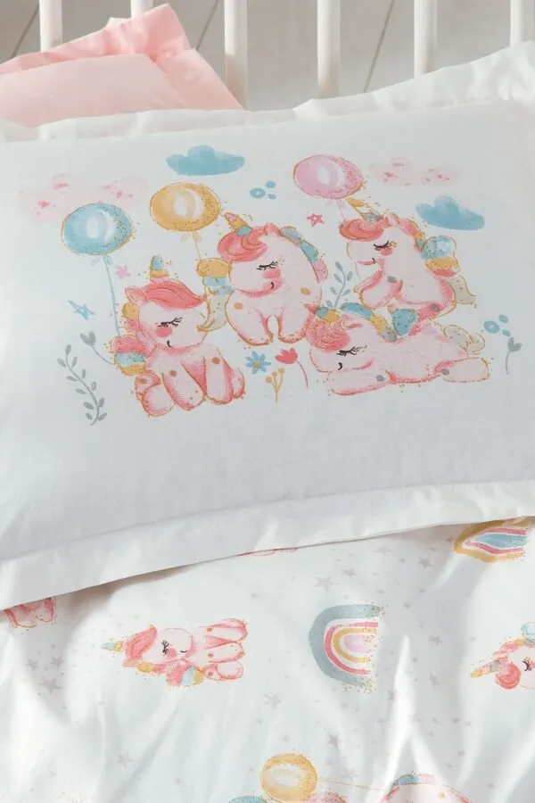 Komplet shtrati për bebe Yataş Mini Unicorn Ranforce - 4