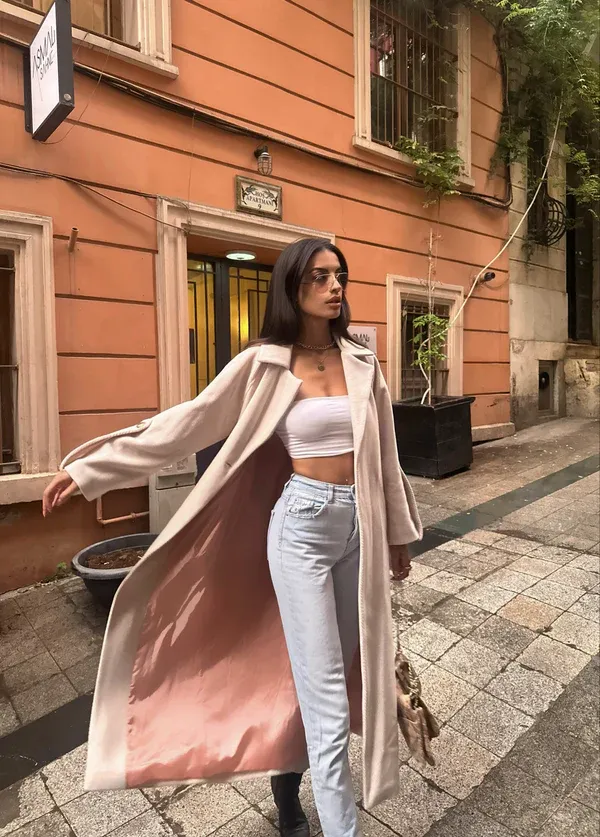 Pallto nude – Nude jacket - 3