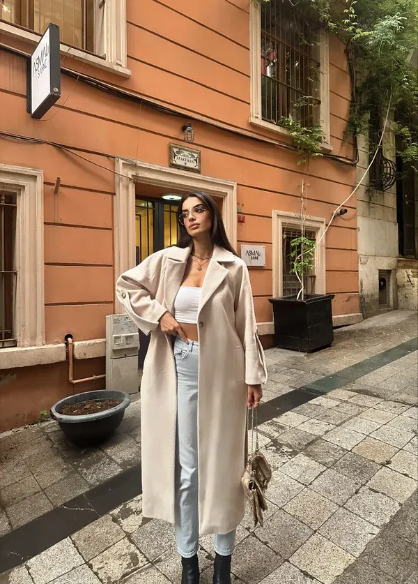 Pallto nude – Nude jacket - 4