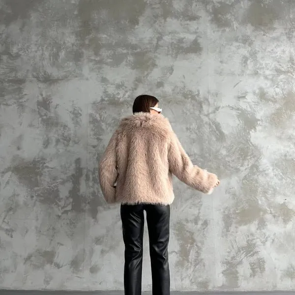 Pellush gri – Grey fur coat - 2