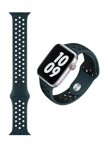 RRIP PER APPLE WATCH WIWU SILICONE 1-6/SE 38-40mm DUAL BLUE BLACK