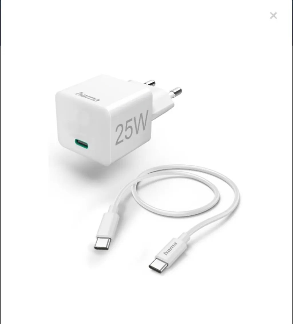 MBUSHES PER TELEFON 25W HAMA 00201624 1m WHITE - 1
