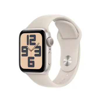 Apple Watch SE2 GPS 40mm, Starlight Aluminium Case me Starlight Sport Band, Regular