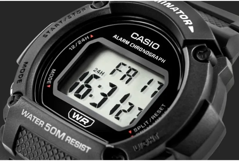 Orë dore për meshkuj CASIO, e zezë - 4