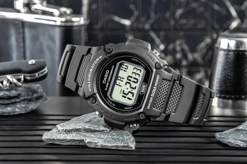 Orë dore për meshkuj CASIO, e zezë - 6