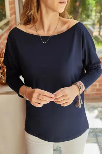Bluze për gra, ngjyrë navy blue, Jumeon, 9YXK2-41637