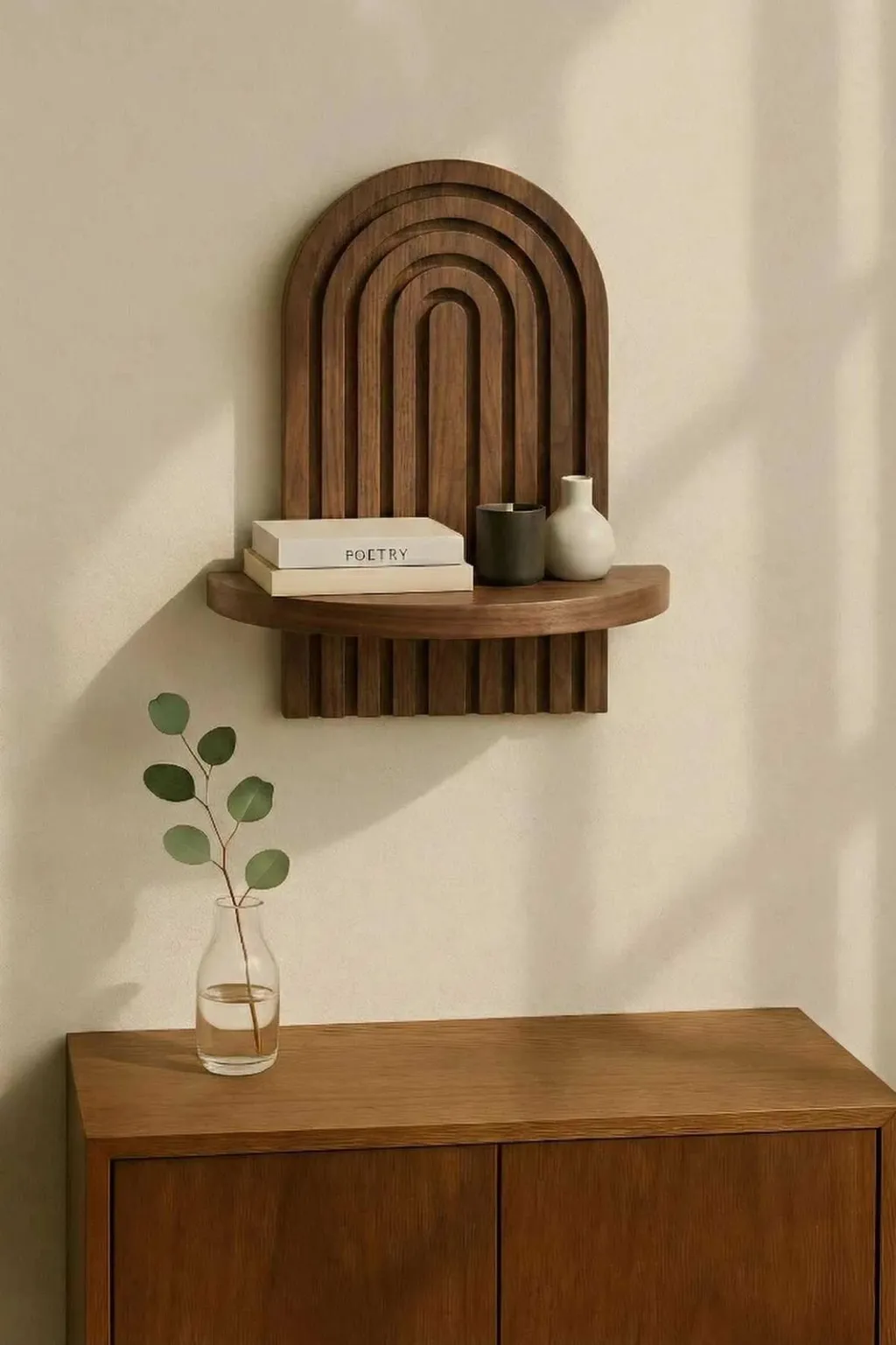 Raft muri dekorativ, ngjyrë wenge, Artmtkwll1 - 3