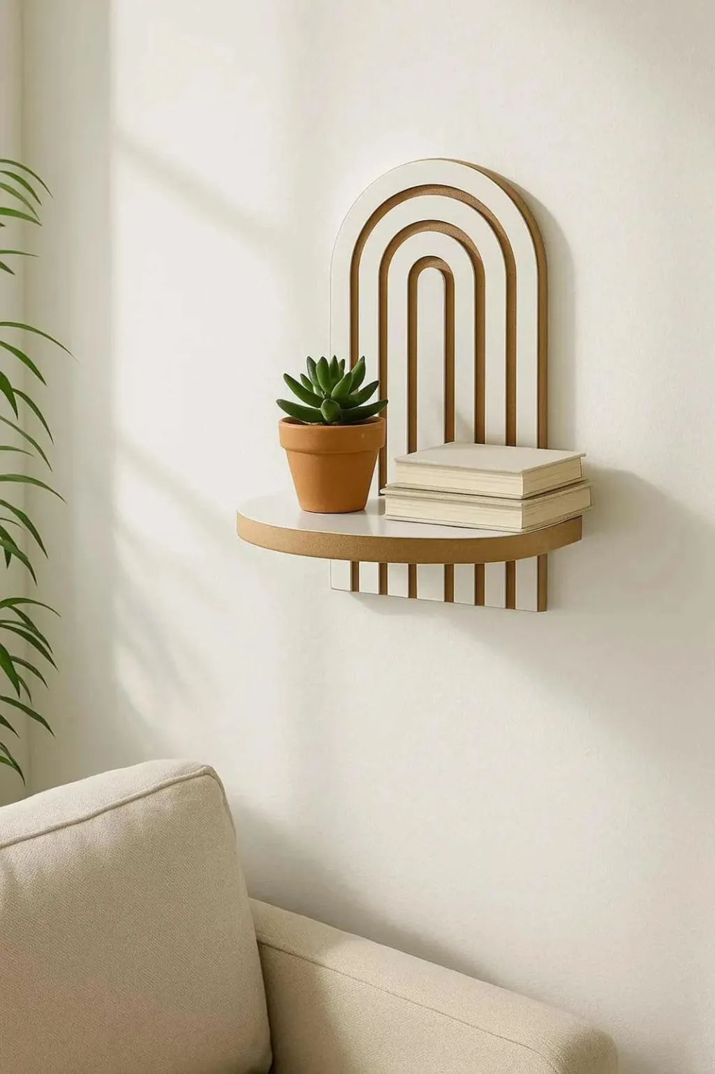 Raft muri Skye Decor, i bardhë, Artmtkwll1 - 2