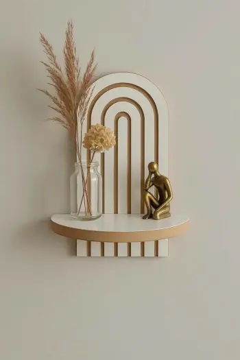 Raft muri Skye Decor, i bardhë, Artmtkwll1