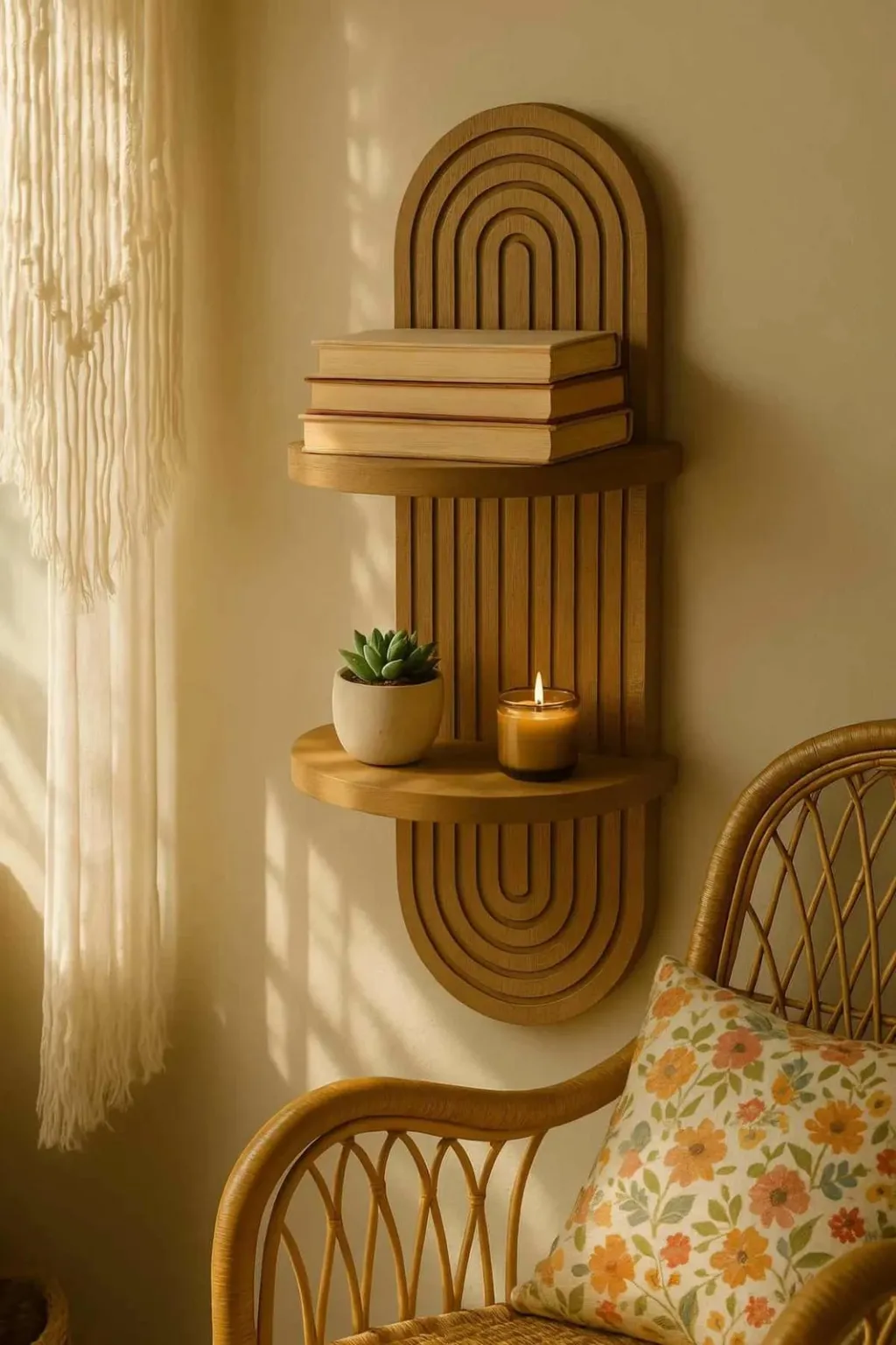 Raft muri, ngjyrë wenge, Skye Decor, Artmtkwll2 - 4