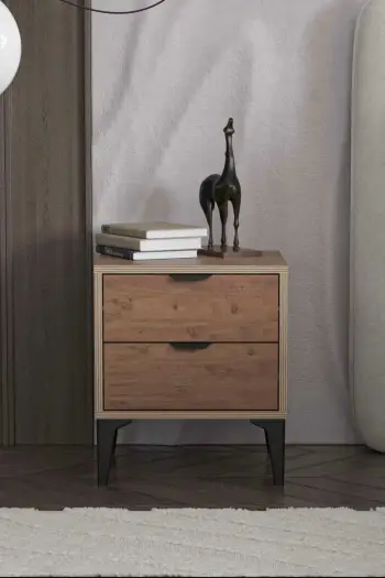 Komodinë Arden, ngjyrë Atlas Pine, Skye Decor