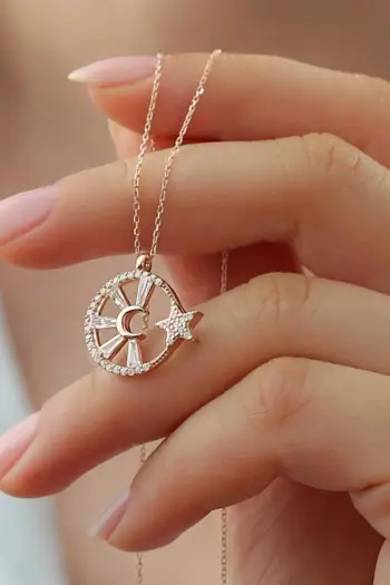 Qafore argjendi, ngjyrë rose, Jumeon, AYYLDZ005