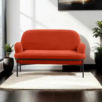 Divan dy-vendësh Atelier del Sofa, ngjyrë e kuqe pllake, Aster