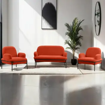 Set divanësh Atelier del Sofa, Aster, ngjyrë e kuqe tjegulle