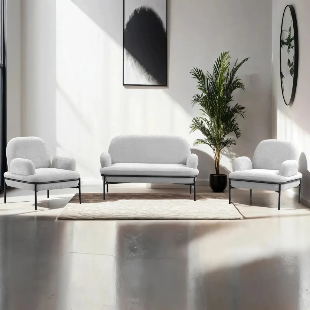 Set divani Atelier del Sofa, Aster, i bardhë - 1