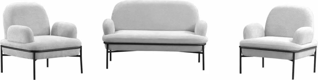 Set divani Atelier del Sofa, Aster, i bardhë - 2