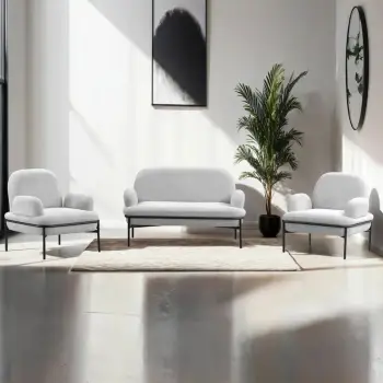 Set divani Atelier del Sofa, Aster, i bardhë