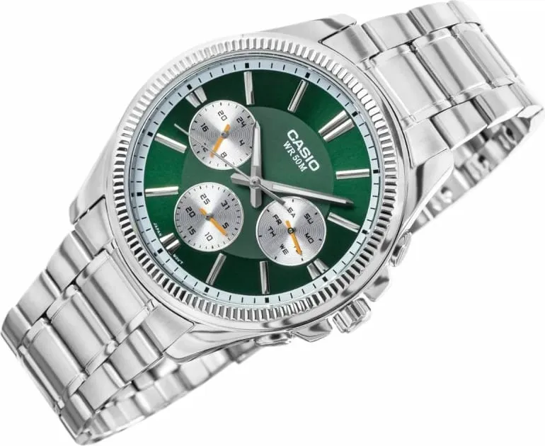 Orë dore për meshkuj CASIO, e gjelbër - 2