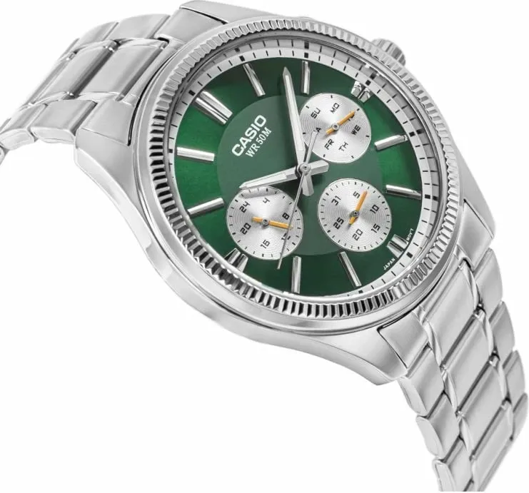 Orë dore për meshkuj CASIO, e gjelbër - 3