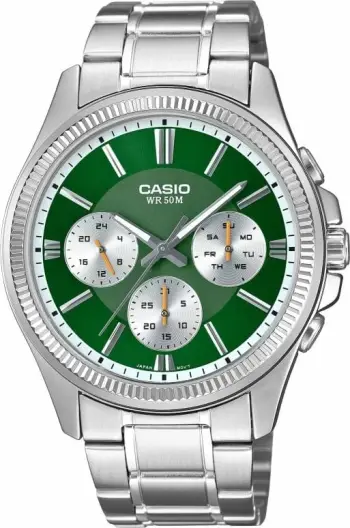 Orë dore për meshkuj CASIO, e gjelbër