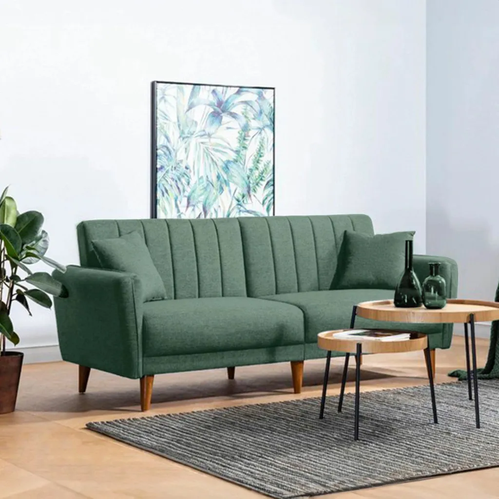Divan-krevat treshe, Atelier del Sofa, ngjyrë e gjelbër - 1