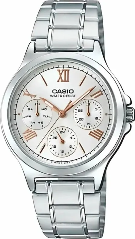 Orë dore për femra CASIO, argjend - 1