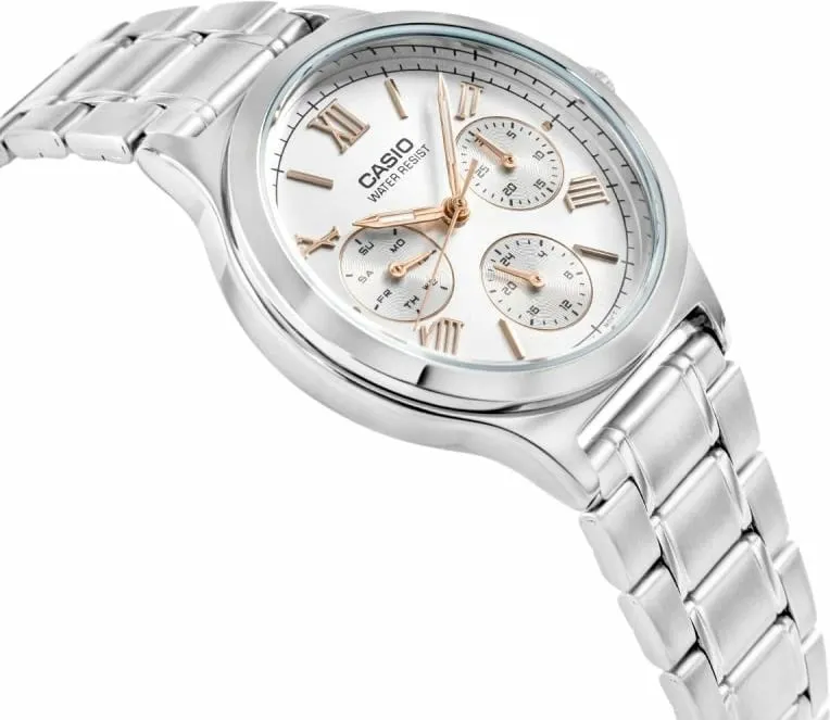 Orë dore për femra CASIO, argjend - 2